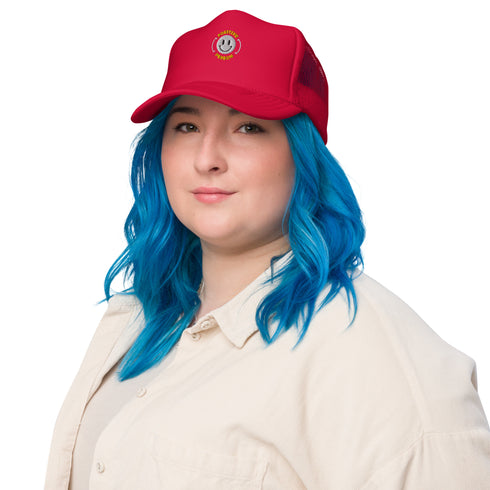 Happy Vibes Cap - Your Instant Mood Booster! | Foam trucker hat